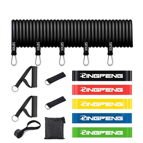 Resistance Bands Set 7 Piece Exercise Band Portable Home Gym