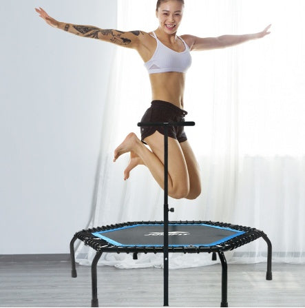 Trampoline Home Children Women Men Gym Class Trampoline Fitness Handrail Trampoline