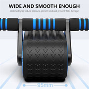 Double Wheel Abdominal Exerciser Women Men Automatic Rebound Ab Wheel Roller Waist Trainer Gym Sports Home Exercise Devices - ENERGIX FITNESS STORE