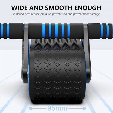 Double Wheel Abdominal Exerciser Women Men Automatic Rebound Ab Wheel Roller Waist Trainer Gym Sports Home Exercise Devices - ENERGIX FITNESS STORE