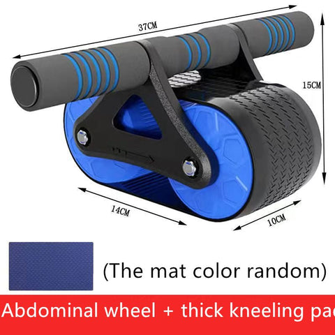 Double Wheel Abdominal Exerciser Women Men Automatic Rebound Ab Wheel Roller Waist Trainer Gym Sports Home Exercise Devices - ENERGIX FITNESS STORE